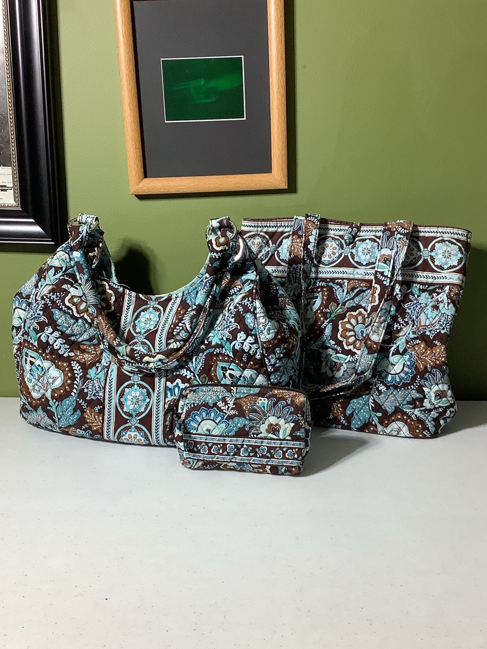 Vera Bradley 3pc Java Blue set